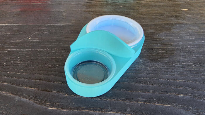 Sky Blue Leopard Gecko food bowl, calcium dish & water dish