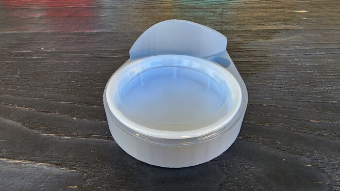 Ash Grey Leopard Gecko food bowl, calcium dish & water dish